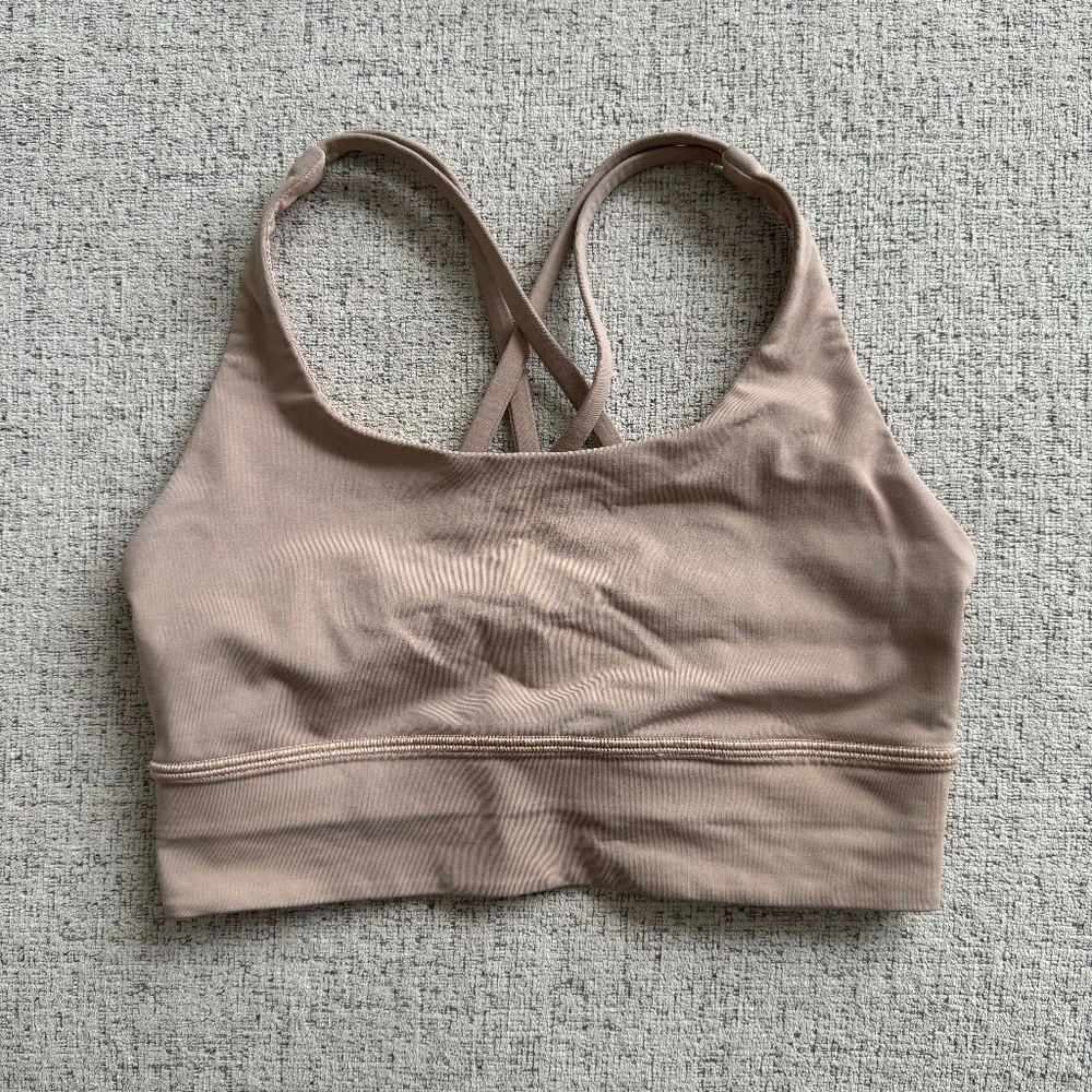 Lululemon Energy Bra Long Line *Medium Support, B-D Cup Beech Wood